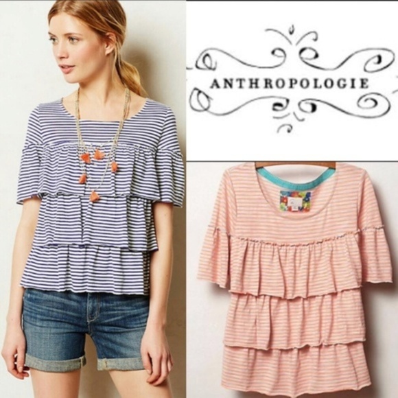 Anthropologie Tops - Anthropologie Postage Stamp Top